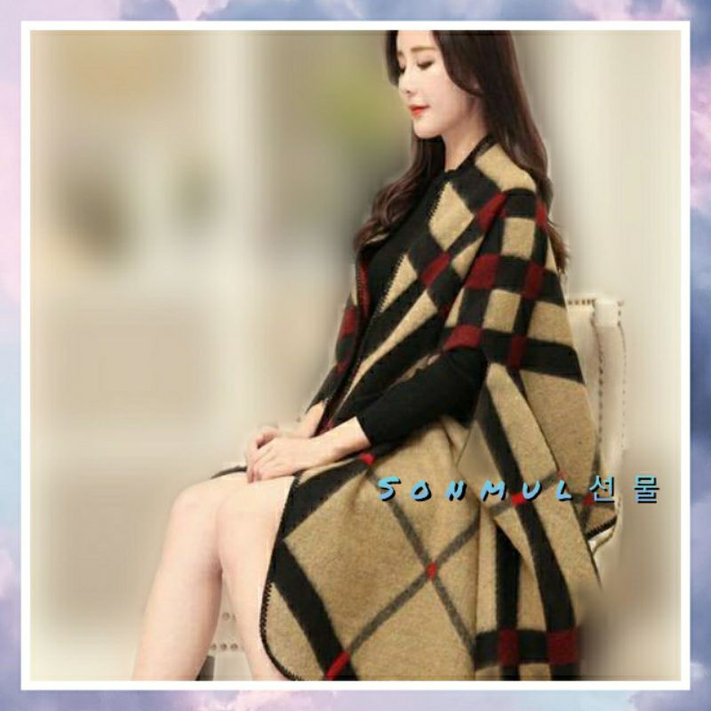 WOMAN WINTER CAPE PONCHO MANTEL WANITA PONCO MUSIM DINGIN IMPOR PREMIUM