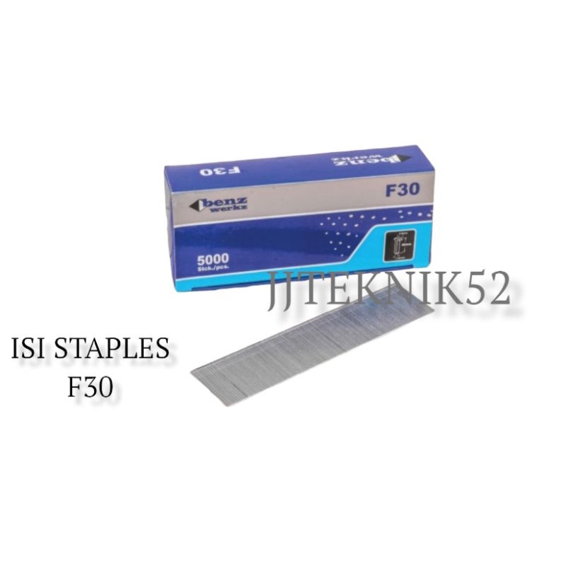 

BENZ F30 MO Isi Staples Mesin Paku Tembak Lurus Mata Air Nailer F30
