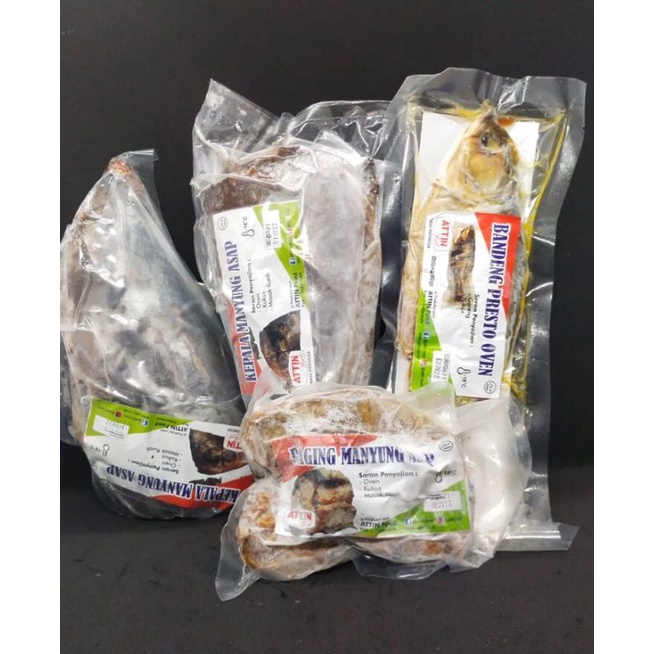 

PAKET PROMO : 2 Pack Kepala Manyung Asap dan 1 Pack Daging Manyung Asap, Free 1 Pack Bandeng Presto Oven