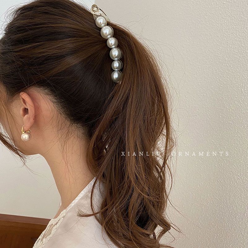 TS01- JP002 JEPIT MUTIARA MODEL Korean Mutiara Acrylic Hair Claw Clip girl Women Fashion Hairpin