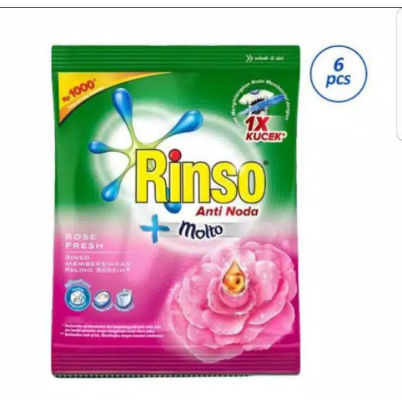 

Rinso Molto bubuk 44 gram x 6 pcs
