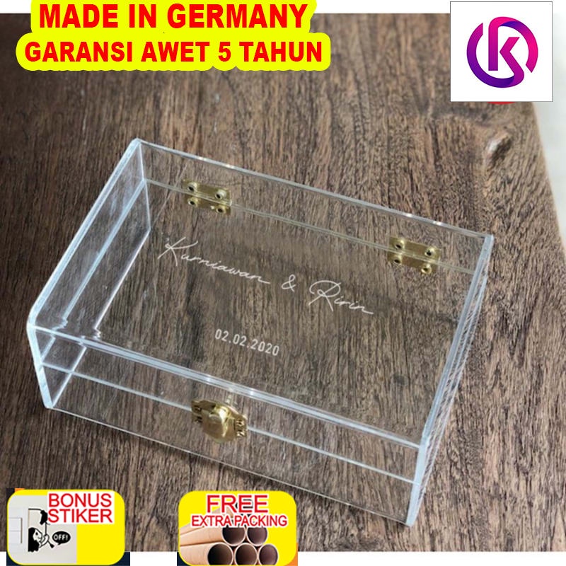 

Murah Acrylic Box 15x10x8 Clear Acrylic Kotak Akrilik Engsel - Polos