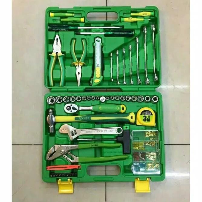 Tekiro Mechanic Tools Set 60 Pcs Perkakas Mekanik Tool Set Box Plastik