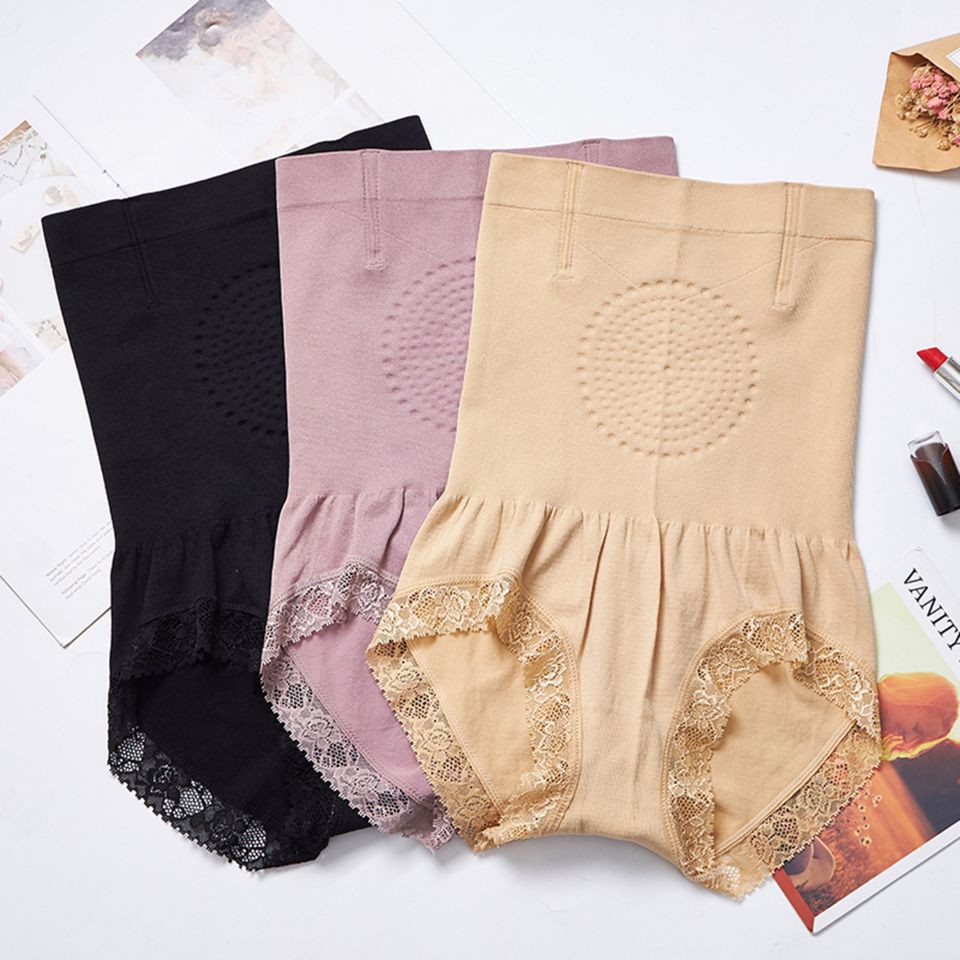 ❀ Chingu ❀ PW052 COD Korset High Waist Penghangat Perut Celana Dalam Wanita CD Menstruasi Import