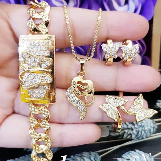 Xuping set perhiasan lapis emas 24k 2915i