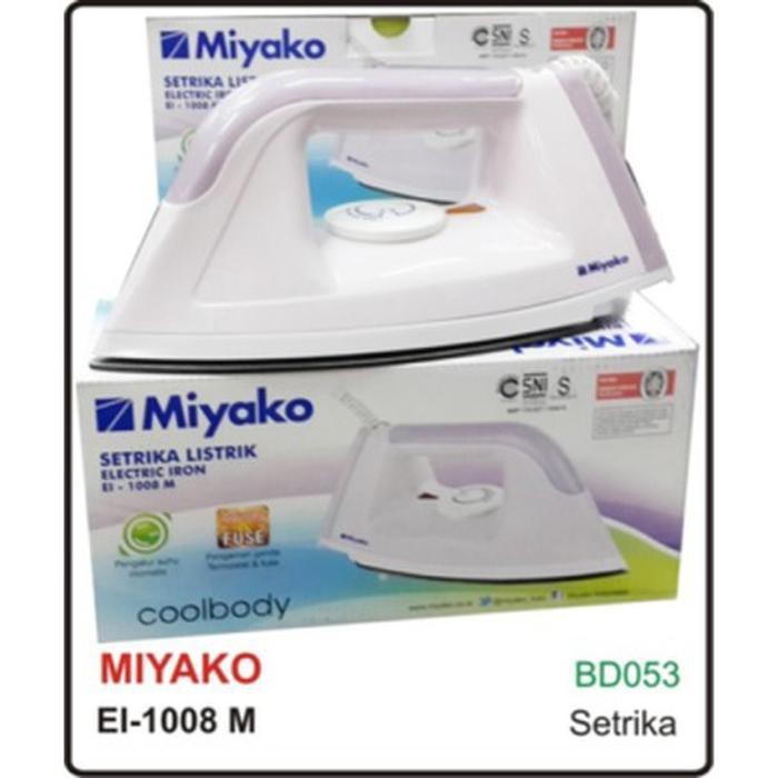 setrika listrik Miyako EI-1008 bahan kokoh modern