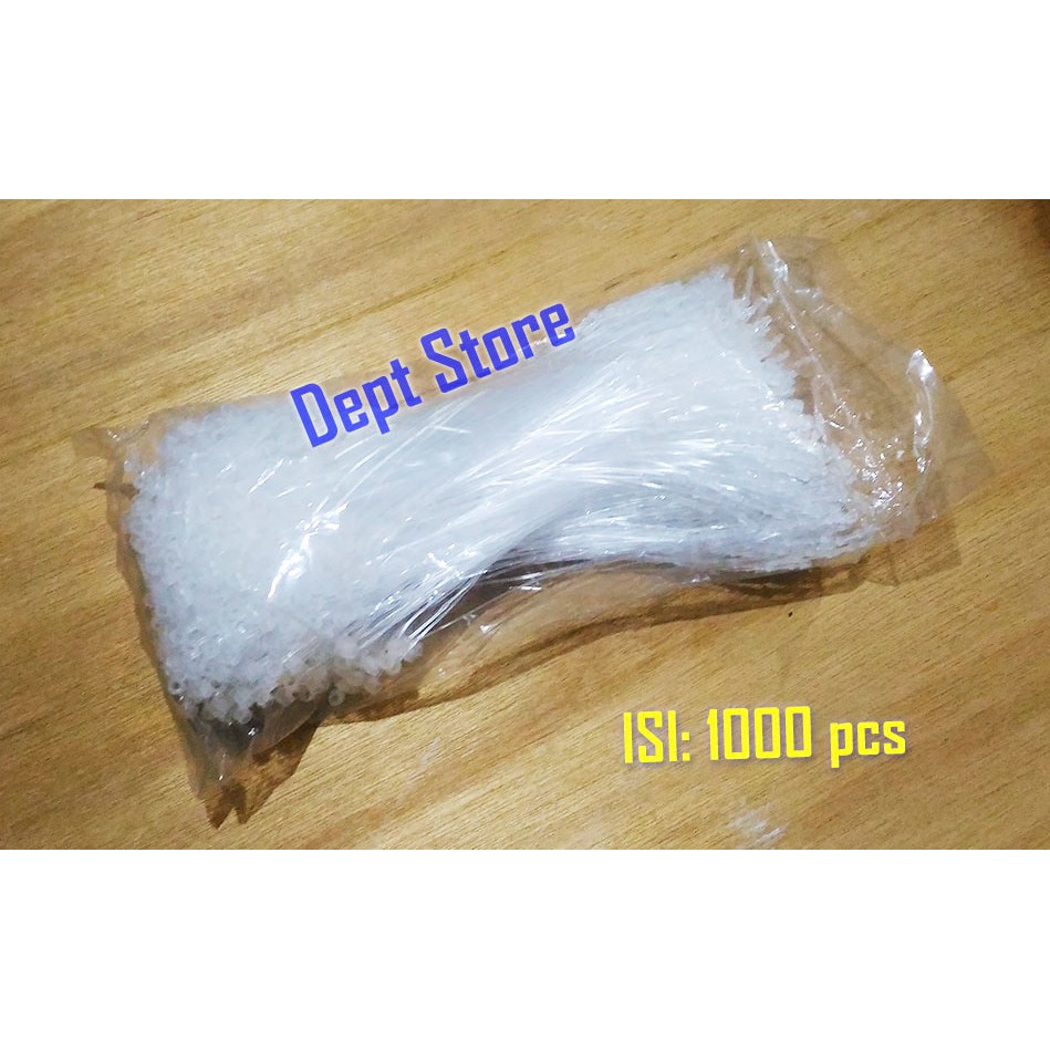 

DISKON 1000 pcs Loop Pin / Lock / String Tali Plastik Label 5 Inch per Pack G12