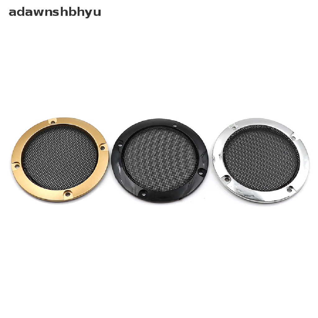 Adawnshbhyu 3&quot; inch Penutup speaker Audio Lingkaran Hias metal mesh grille 2pcs