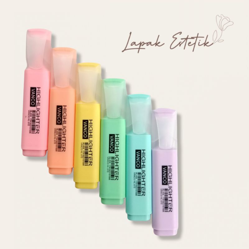 Stabilo Highlighter Warna Pastel Vanco