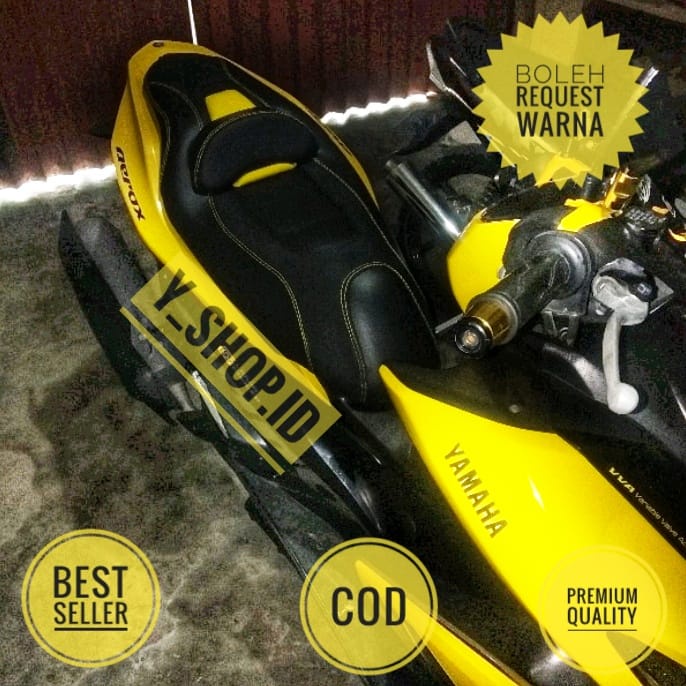 Sarung Jok Modifikasi Custom Eropa Yamaha Aerox New Connected 2023 Terbaru