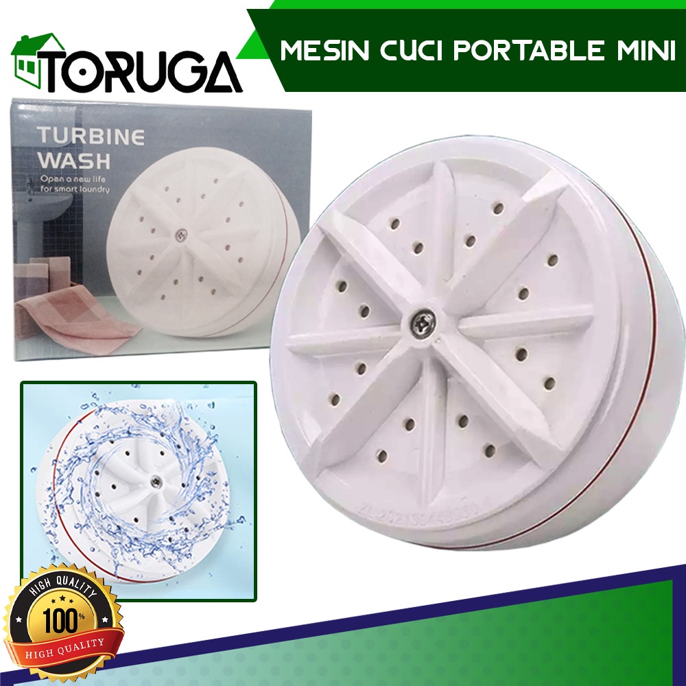Mesin Cuci Portable Pakaian Turbo Travel Home Ultrasonik Turbine Cleaning Wash Washing Machine Mini USB Ultrasonic