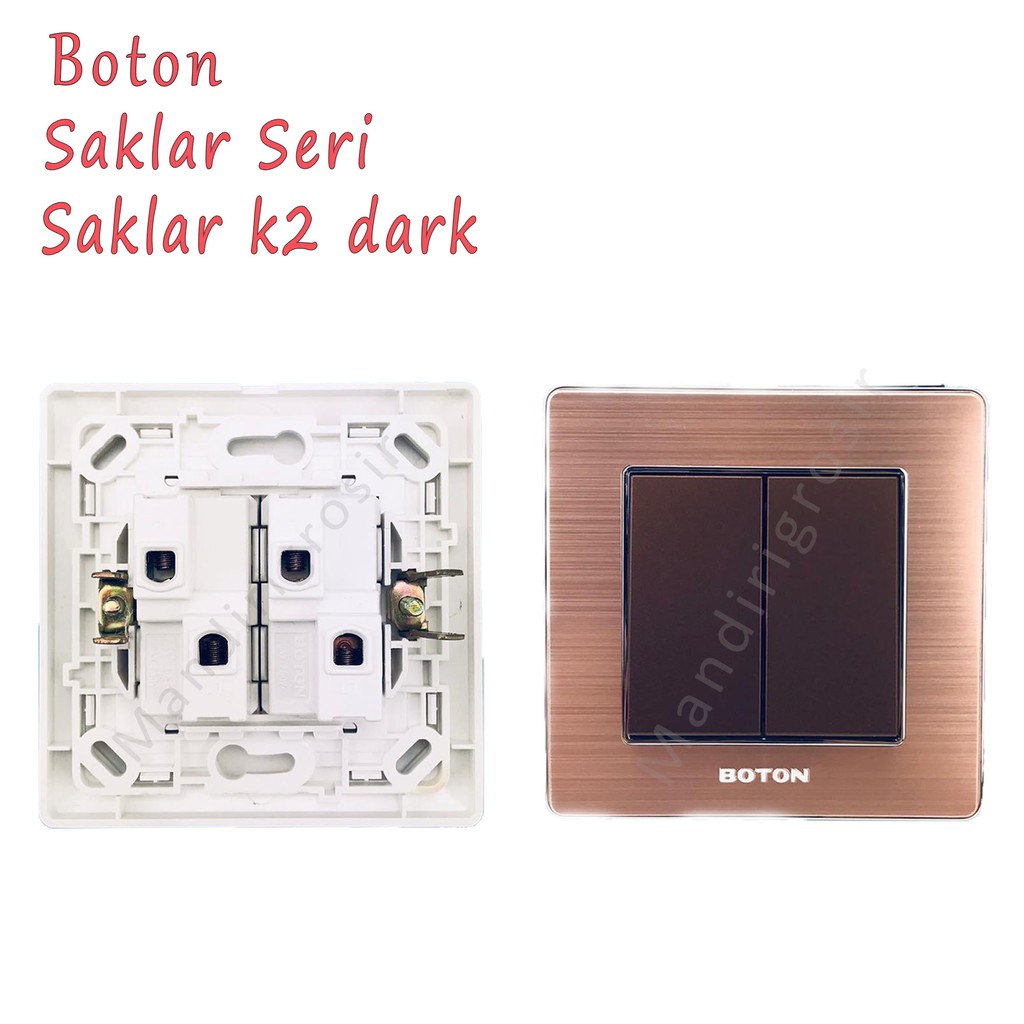 Saklar Seri * Saklar * Boton * colokan tembok