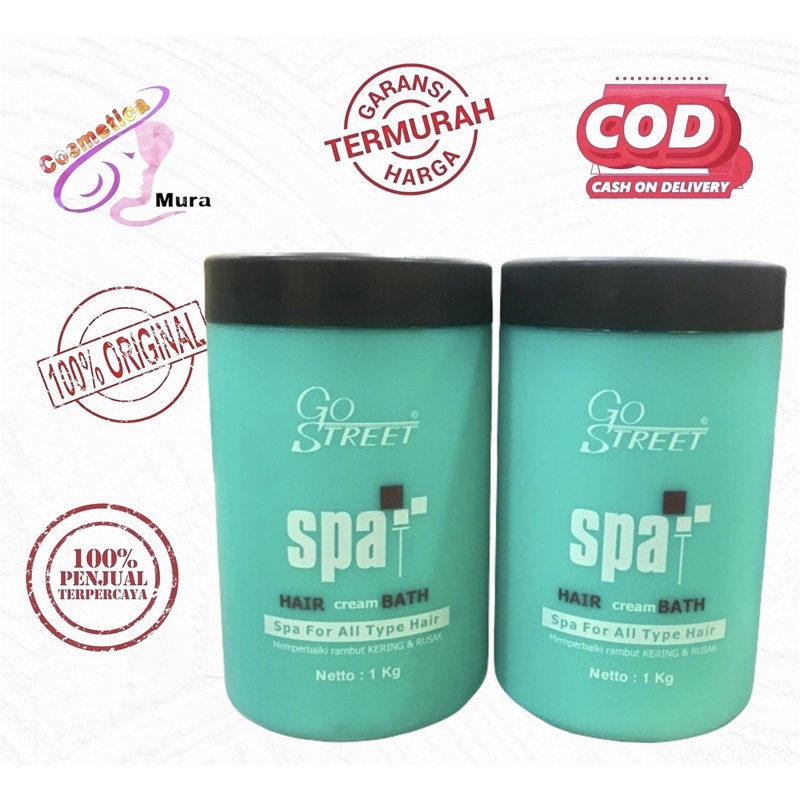 Jual [ 1000 gr / versi 1 kg ] go street hair bath spa go street spa hair cream bath for all