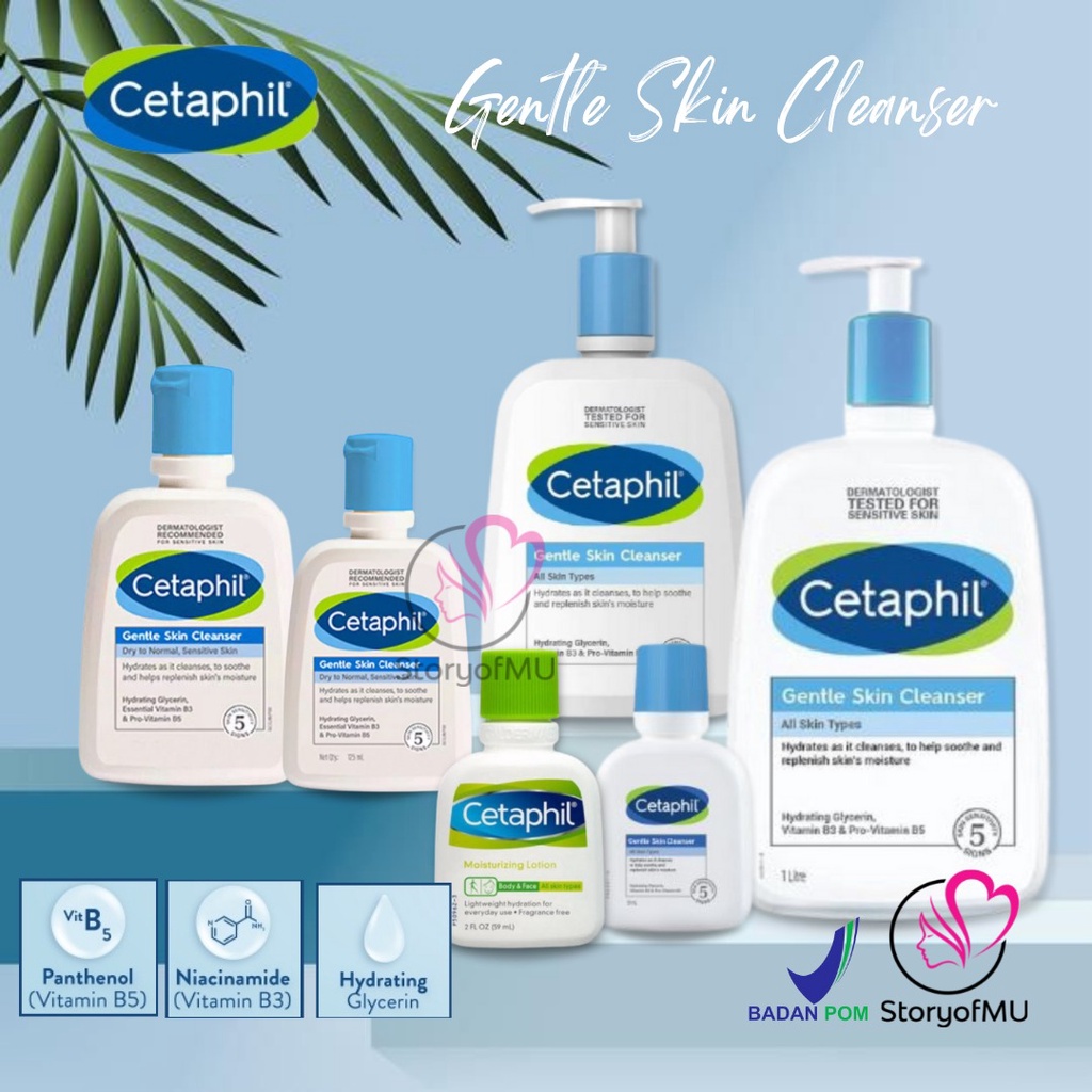 Jual CETAPHIL Gentle / Oily Skin Cleanser / Moisturizing Lotion 59ml