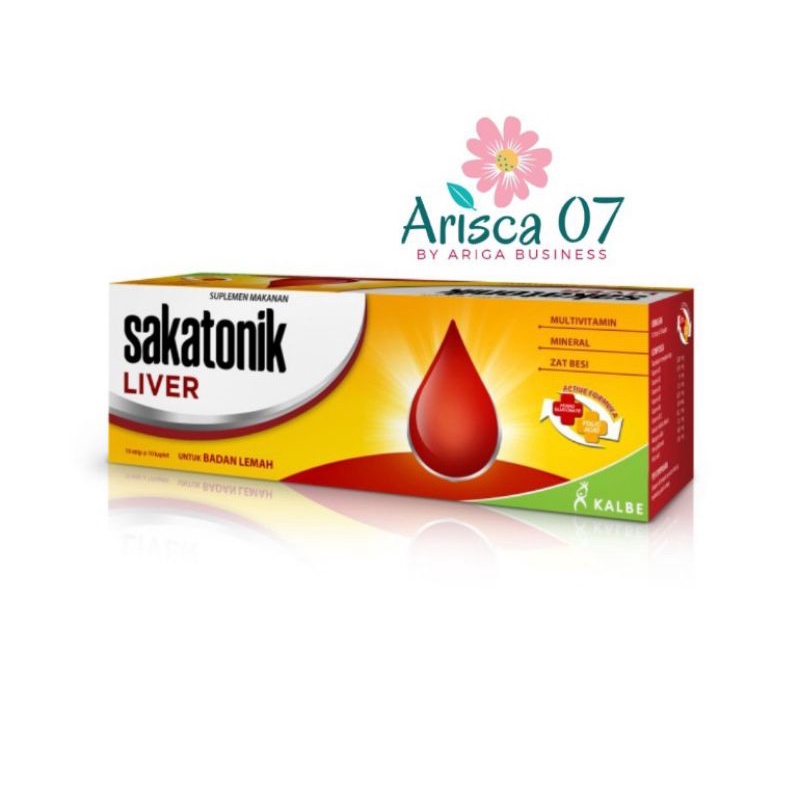sakatonik liver tablet / sakatonik liver penambah darah isi 10 kaplet