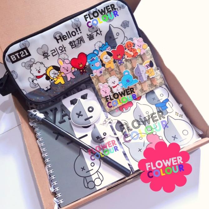 

PAKET ALAT TULIS KARAKTER BT21 CHIMMY COOKY TATA