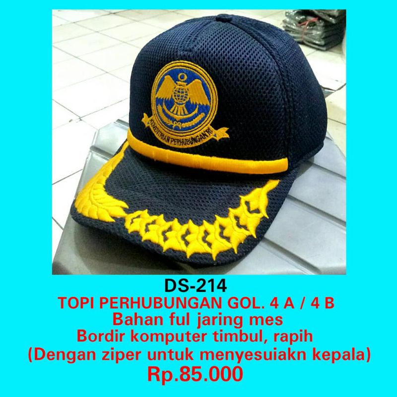 ds-214 topi perhubungan golongan 3 jabatan fungsional topi dishub topi kemenhub padi kapas 1