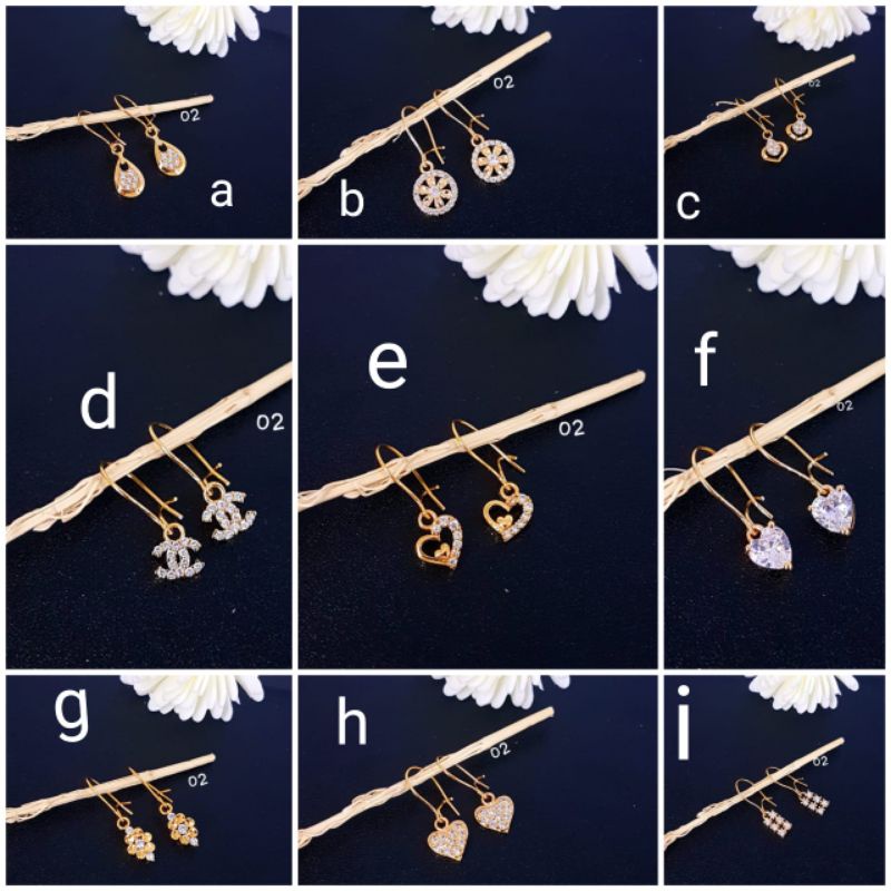 Anting titanium import dan anting love kode 12 awet,tahan lama