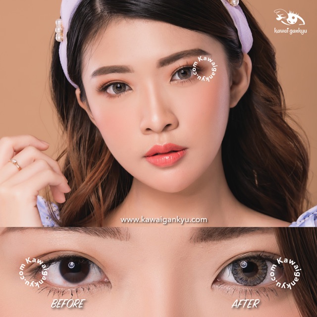 KawaiGankyu softlens - Voxie ocean gray (1botol)