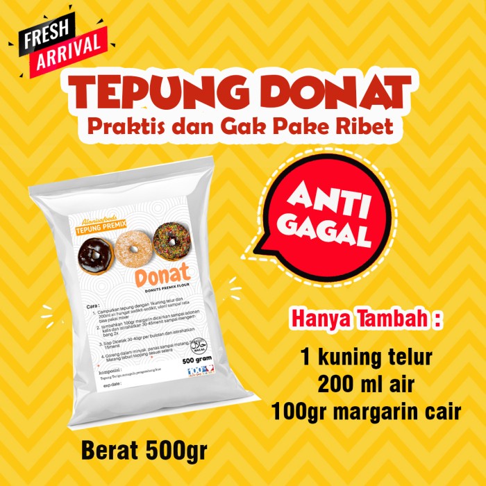 

SALE TEPUNG PREMIT DONAT SUPER EMPUK 500GR