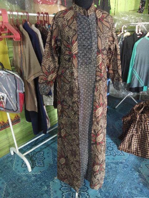 Gamis Cardy Batik - Gamis Sogan