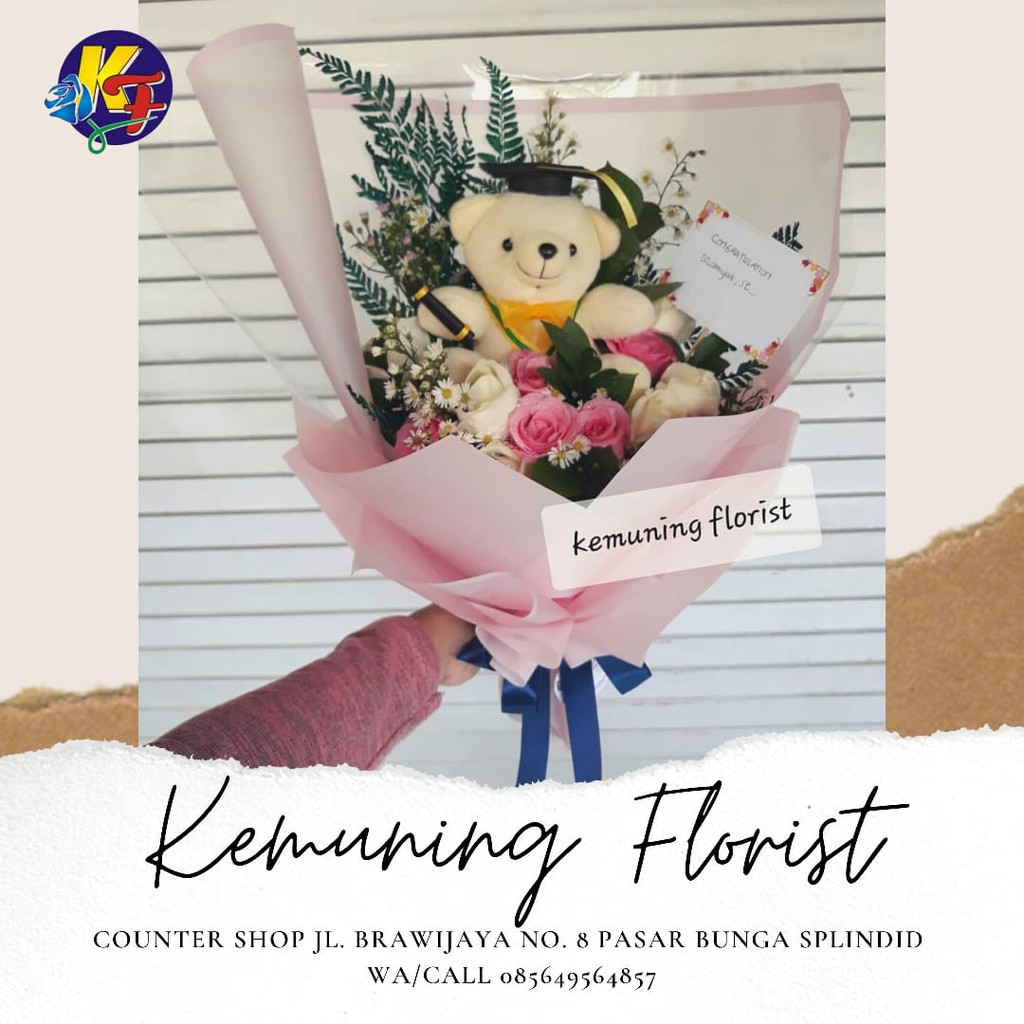 Hand buket malang/ bunga tangan malang/ fresh flower/ bunga segar malang