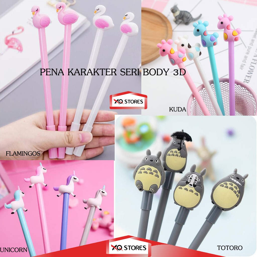 Pena Karakter Seri Body 3d Pulpen Kartun Shopee Indonesia