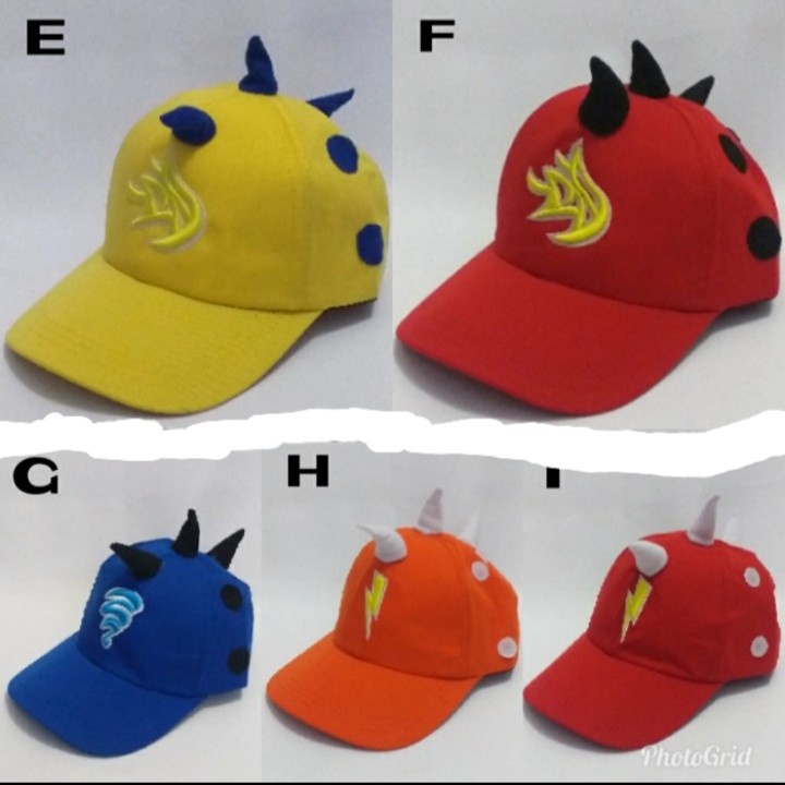 Topi Anak Karakter Boboiboy /Topi Anak Laki-laki boboboi /Perempuan