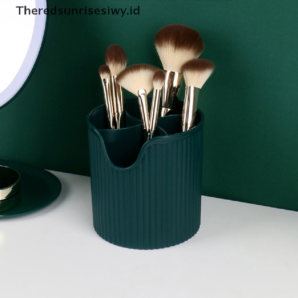 # Alat Rumah Tangga # Kotak Penyimpanan Brush Makeup Dengan 4 Sekat