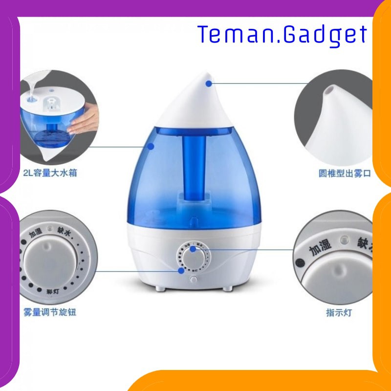 TG-CE044 Taffware Classic Drop 6 in 1 Ultrasonic Humidifier - HUMI H98