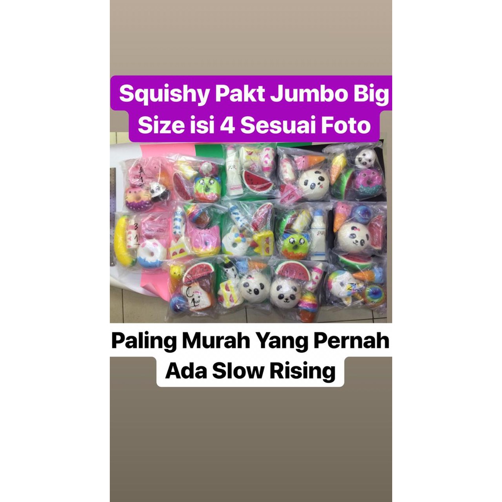 Squishy Paket Murah Squishy Jumbo Murah Squishy Lincesed Murah