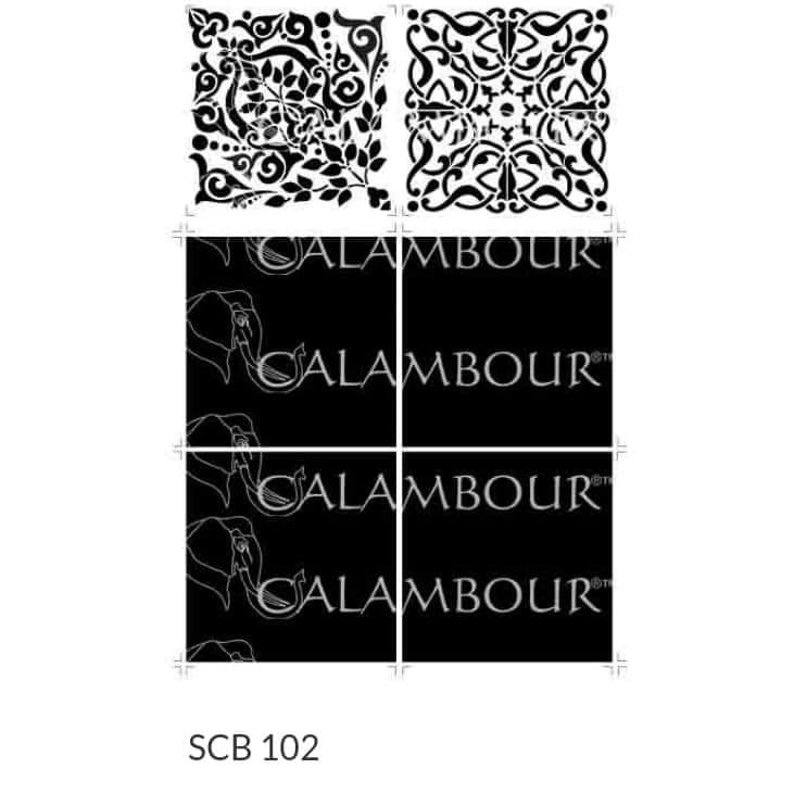 

Calambour Stencil Size 32.5 x 40 cm - SCB 102