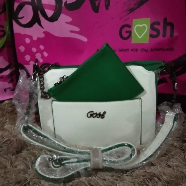 TAS GOSH ORII !!! PUTIH HIJAU