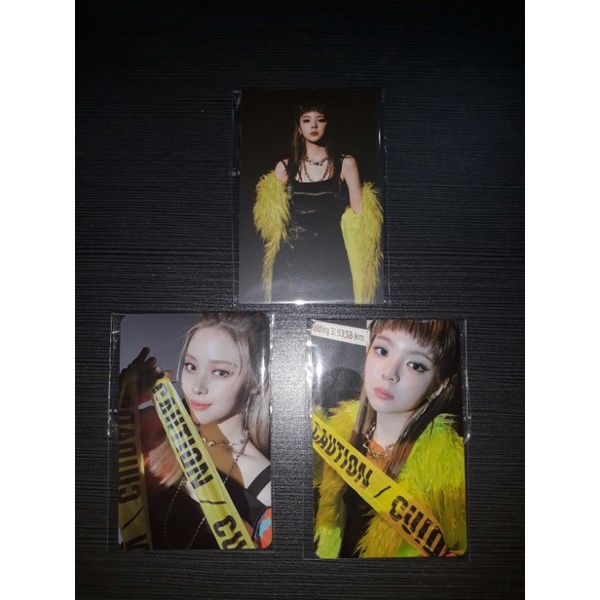 [READY STOCK] PC PHOTOCARD HIDEN CARD HD RYUJIN LIA ALBUM GUESS WHO ITZY