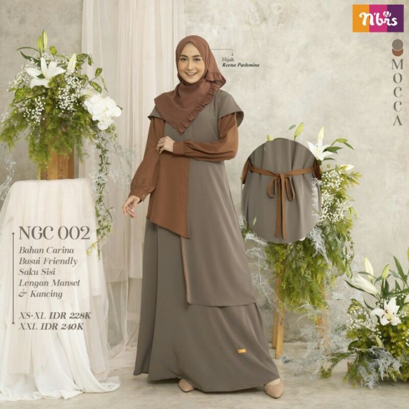 SALE Gamis Nibras NGC 002 Mocca