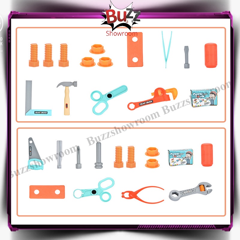 ToolBox Anak Tools set toys mainan alat perkakas obeng Tool Box Koper