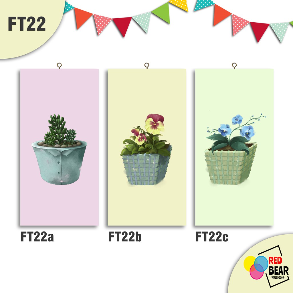 Red Bear Walldecor  / Pajangan Dinding / Pajangan / Hiasan Dinding - FT22