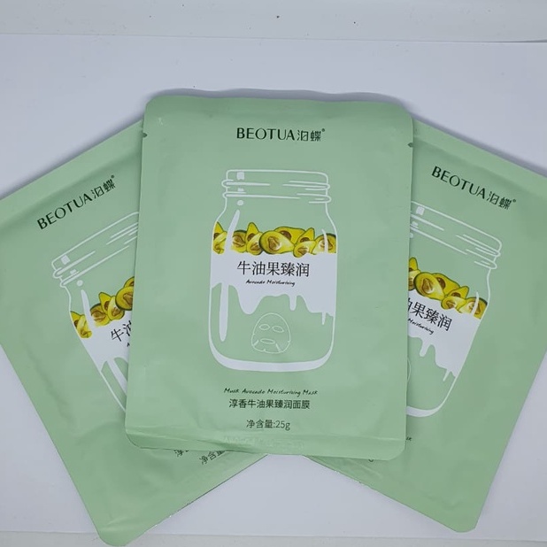 Masker Wajah Beotua Yogurt Fruit Sheet Mask