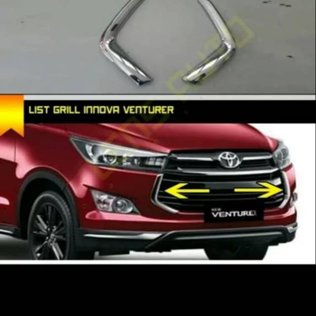 List Grill Bumper Depan Innova Venturer Ori List Grill Innova Venturer Ori