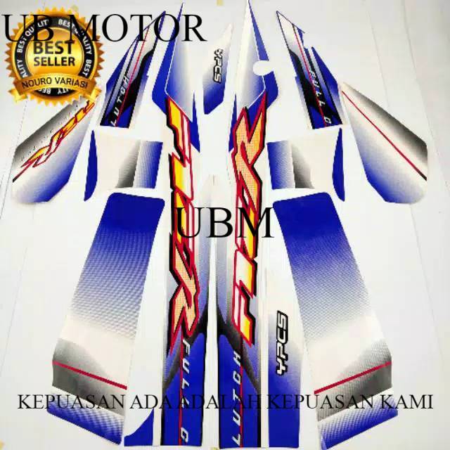 Striping/sticker Yamaha F1ZR/fizr 2003 - putih biru