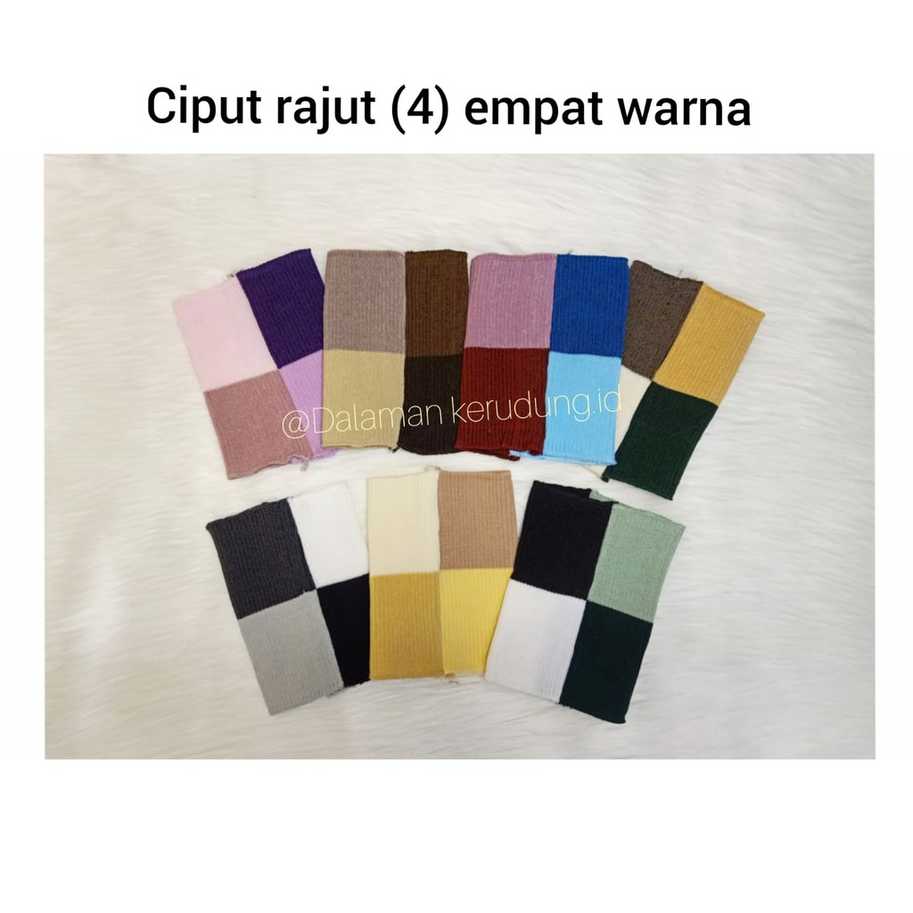 ciput bandana rajut 4 warna termurah