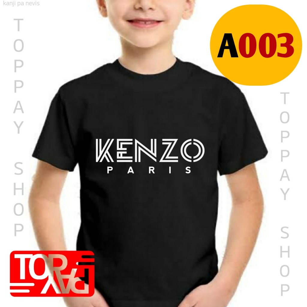 A003 Kaos Anak Kenzo Paris Baju Kata Anak Laki Laki Perempuan 1 2 3 4 5 6 Tahun Katun Shopee Indonesia