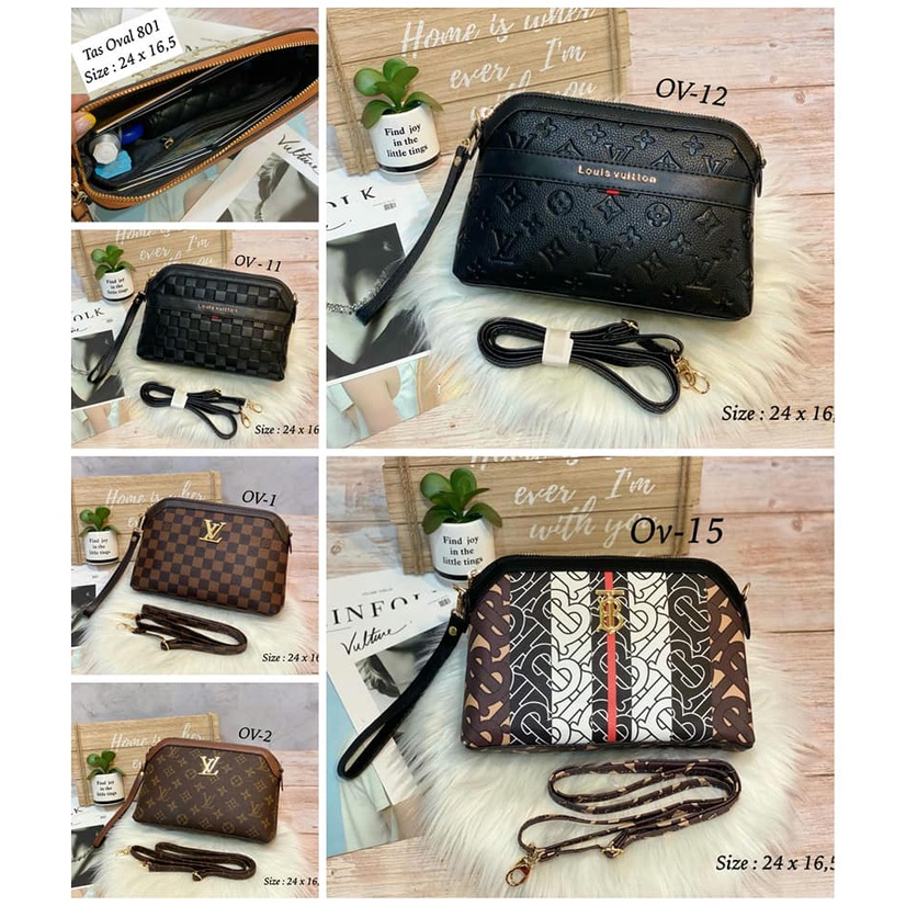 handbag oval bisa slempang/ handbag Lv