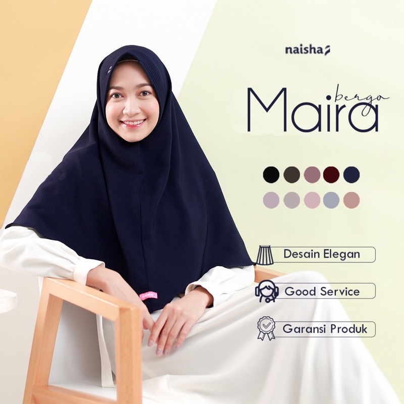 Naisha Official - Maira Bergo Pad Syar'i Instan Daily Khimar Muslimah-2