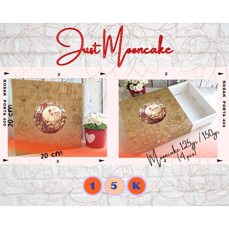 

Kotak Mooncake - Lotus Gold - 125/150gr - isi 4