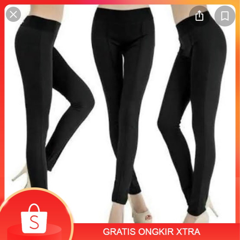 Legging Hitam Polos M L XL XXL XXXL XXXXL Jumbo Murah