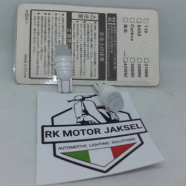 Lampu senja kecil  led t10 rgb speedometer kedip ganti warna otomatis