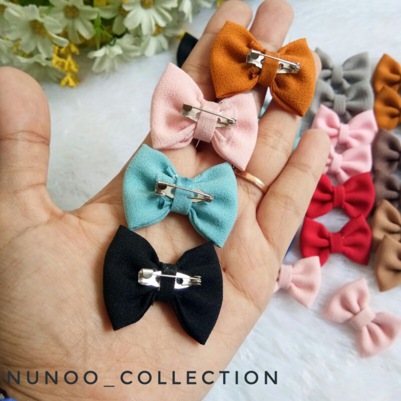 Bros Pita Mini 3x4 CM Bross Dada Pita Mini / Souvenir / Bros Bow Mini Murah Aplikasi Pita