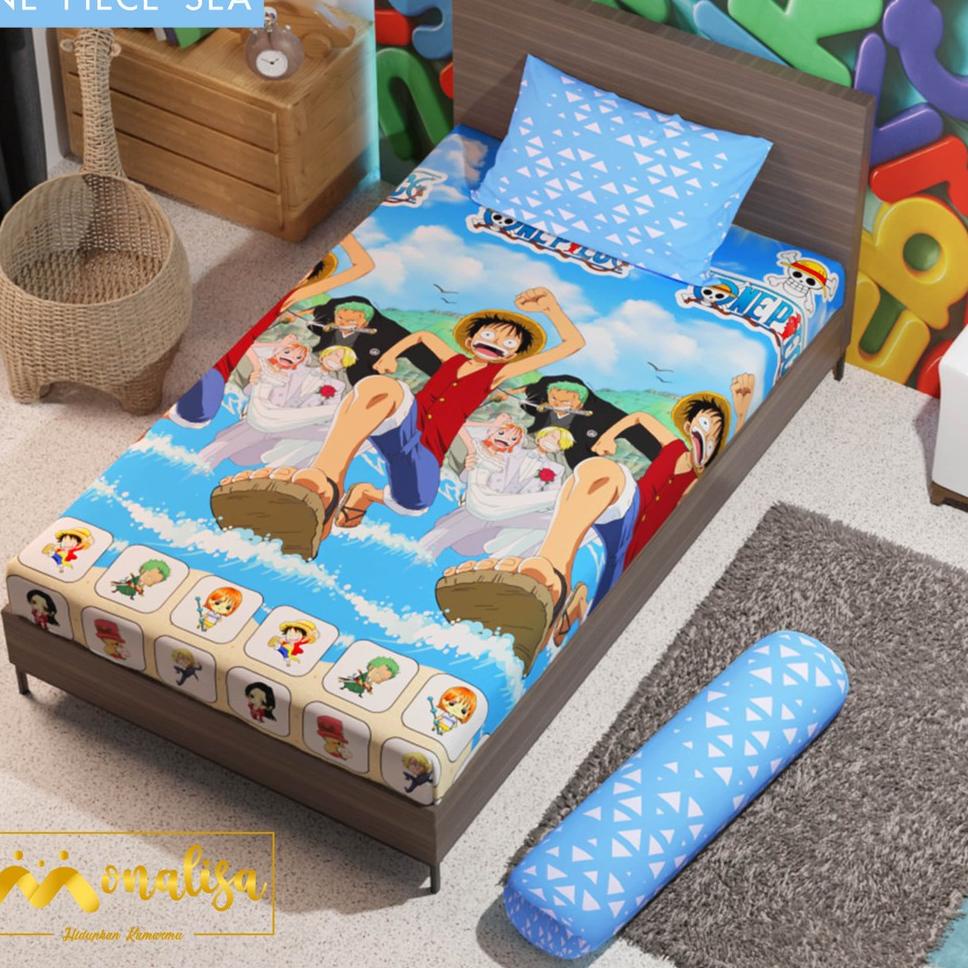 [KODE BARANG G994J] SPREI MONALISA ANIME ONE PIECE, NARUTO DAN BOKU NO HERO UKURAN 180x200, 160X200,