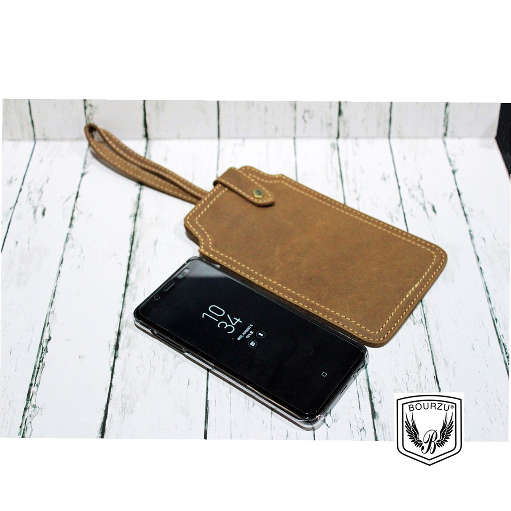 Tas/dompet hand phone wallet hand phone genuine leather